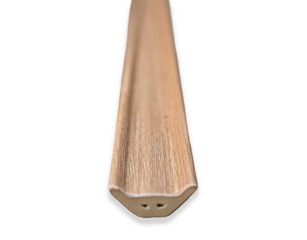 Ángulos terminación WPC símil madera revestimiento interior