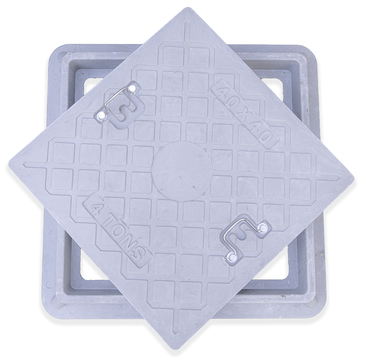 Tapa y marco camara de resina reforzada - 4T - 40X40