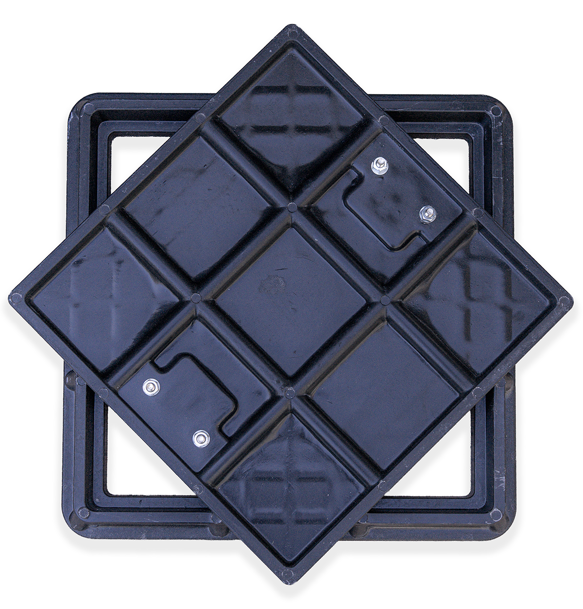 Tapa y marco camara de resina - Transito ligero - 40X40