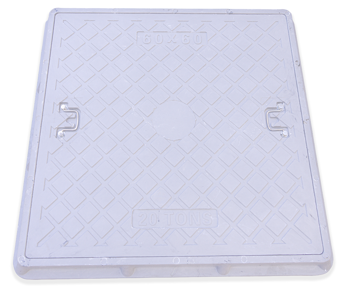 Tapa y marco camara de resina reforzada - 20T - 60X60