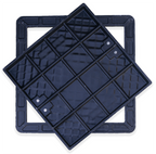 Tapa y marco camara de resina - Transito ligero - 60X60