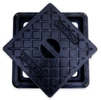 Tapa y marco camara de resina - Transito ligero - 20X20