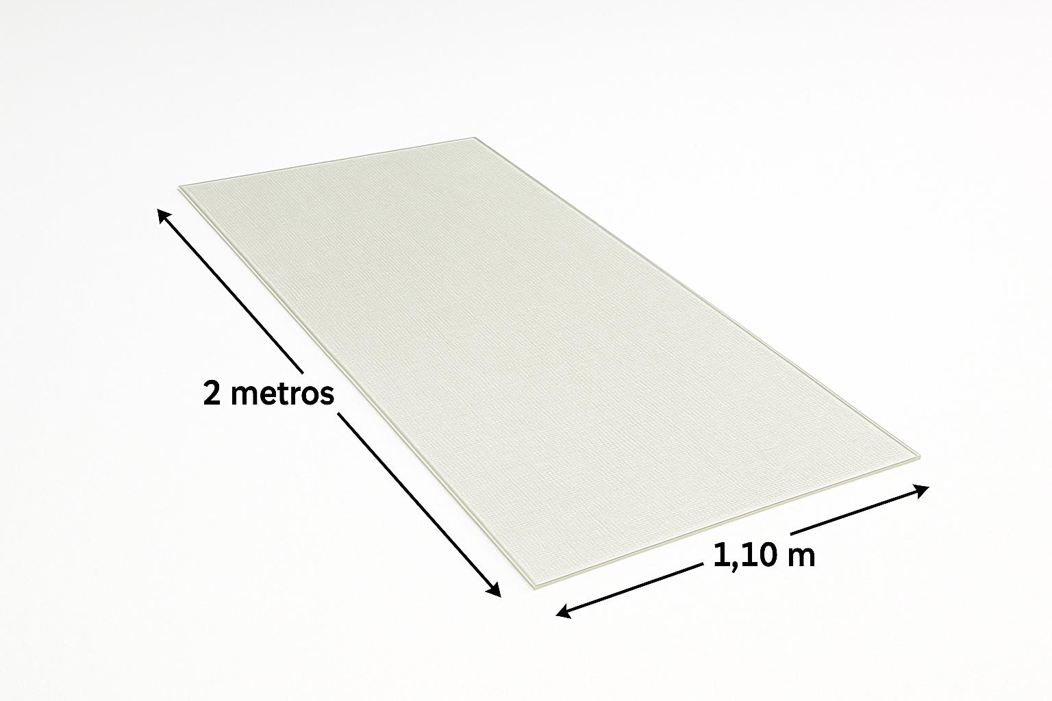 Chapas de fibra lisas traslucidas